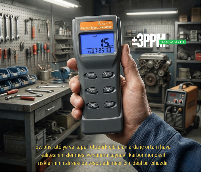 karbonmonoksit ölçer hassasiyeti